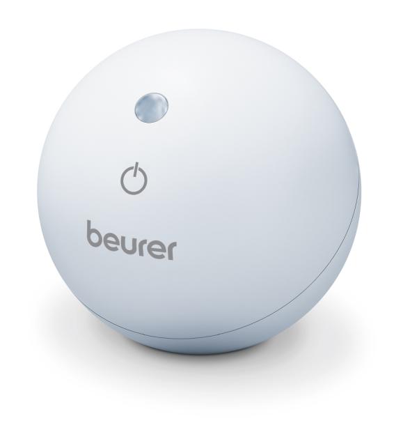Устройство за заспиване Beurer SL 10 DreamLight, Sleeping aid with light, Automatic switch-off /8 or 20 min/, Pulsing light projection on the room ceiling, red or blue light, 2 techniques: 4-7-8 yoga breathing technique or  Relaxation breathing techn
