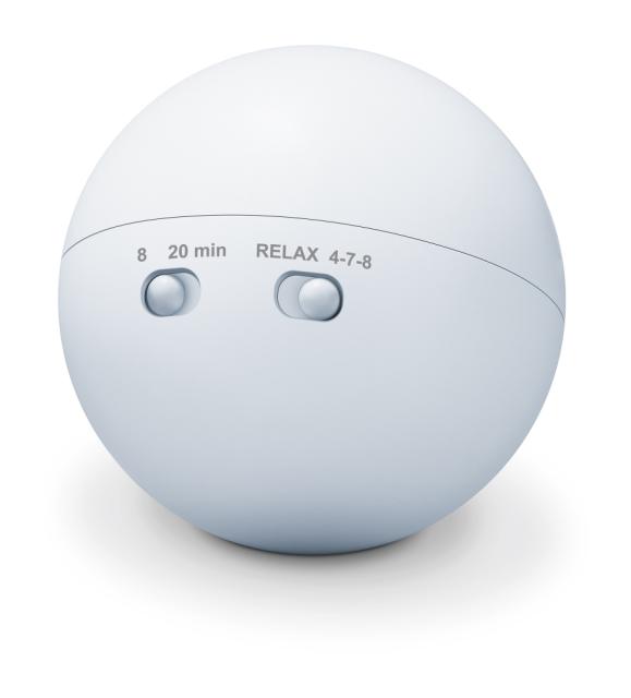 Устройство за заспиване Beurer SL 10 DreamLight, Sleeping aid with light, Automatic switch-off /8 or 20 min/, Pulsing light projection on the room ceiling, red or blue light, 2 techniques: 4-7-8 yoga breathing technique or  Relaxation breathing techn