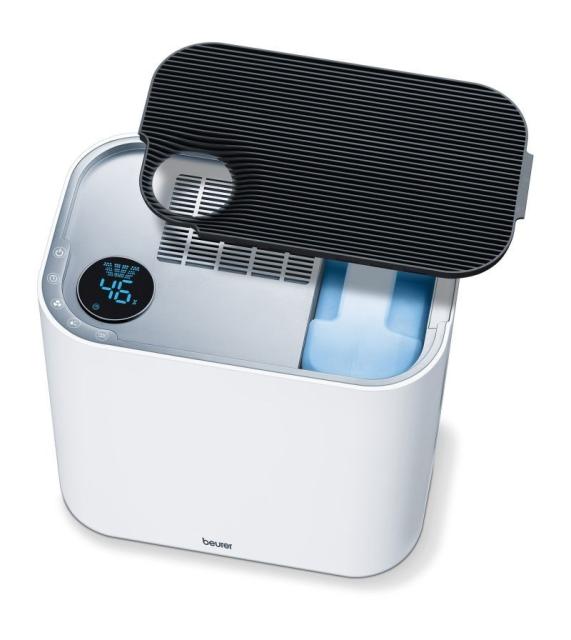 Пречиствател на въздух Beurer LR 330 2-in-1 comfort air purifier; Air cleaning and humidification three-layered filter system /EPA filter/; Timer; 35 watts; max. 35m2; tank size 4.6Lsafety automatic swith-off