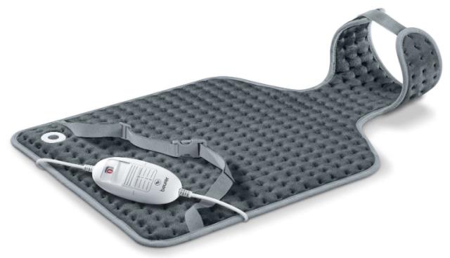 Термоподложка Beurer HK 53 Back & neck heat pad, automatic switch-off, illuminated switching stages, safety system, machine-washable heating pad, fast heating, 3 Temperature settings