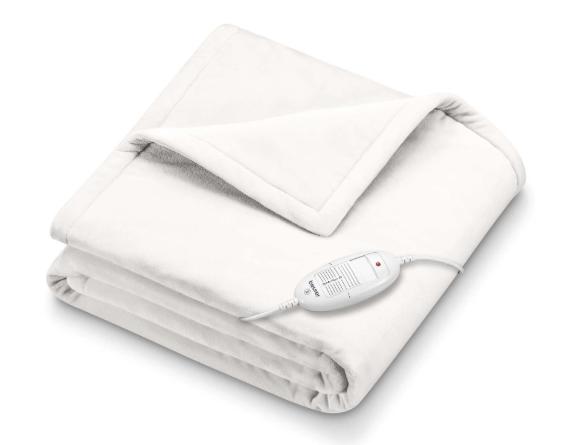 Термоподложка Beurer HD 75 Cosy White Heated Overblanket; 6 temperature;auto switch-off 3 hours; removable switch; washable at 30°, Oko-Tex 100; 180(L)x130(W)cm