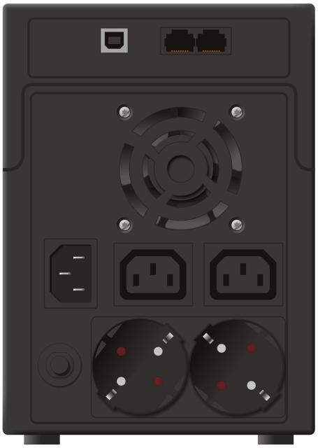 POWERWALKER UPS VI 2200 SHL LCD, 2200VA / 1200W, Line Interactive