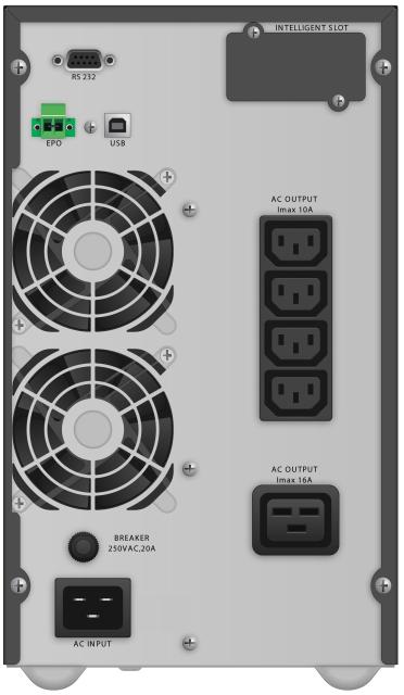 POWERWALKER UPS VFI 3000 TG 3000VA / 2700W, On-Line, Tower 