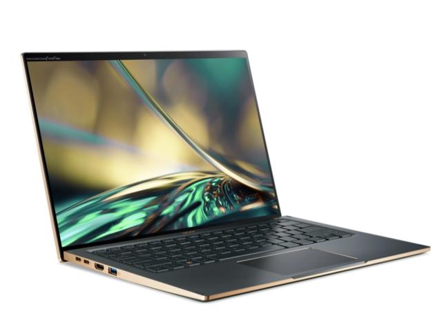 Лаптоп Acer Swift 5, SF514-56T-70F5, Core i7-1260P (up to 4.7GHz, 18MB), 14" 2.5K (2560 x 1440) IPS touch, 16GB LPDDR5, 1024GB PCIe SSD, Intel UMA, WIFI 6E BT 5.0 INTEL Killer CNVi, Win 11 Home