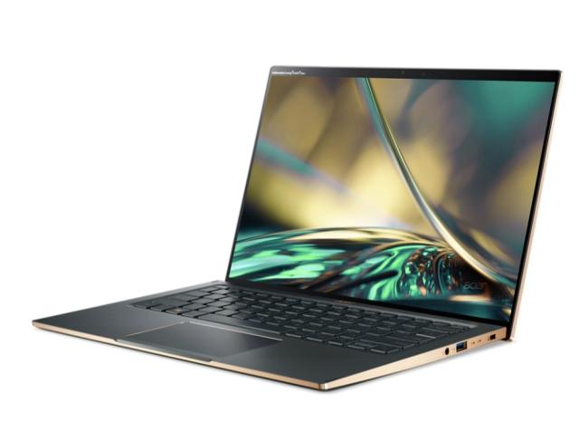 Лаптоп Acer Swift 5, SF514-56T-70F5, Core i7-1260P (up to 4.7GHz, 18MB), 14" 2.5K (2560 x 1440) IPS touch, 16GB LPDDR5, 1024GB PCIe SSD, Intel UMA, WIFI 6E BT 5.0 INTEL Killer CNVi, Win 11 Home