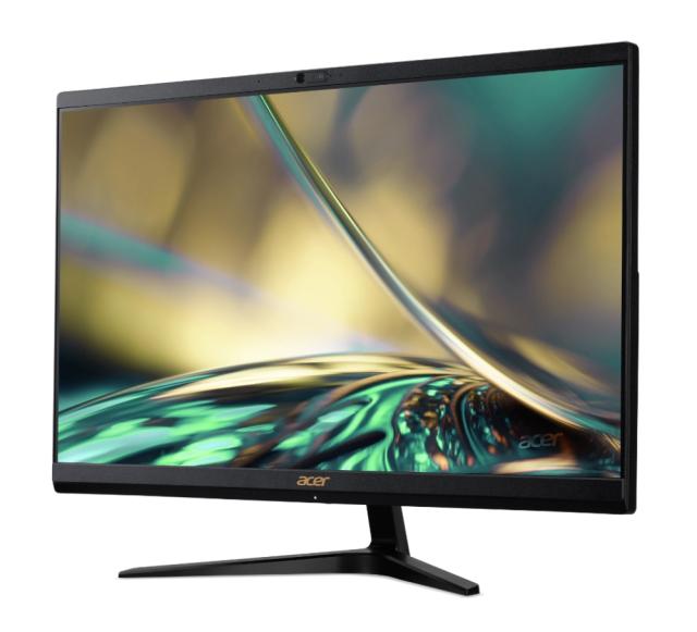 Компютър All in One Acer Aspire C24-1700 23.8" FHD, Intel Core i3-1215U (up to 4.40GHz, 10MB), 8GB DDR4, 256GB SSD, no DVD, Intel UHD Graphics, HDMI out, USB 3.2 gen 2, 2xUSB 3.2 gen 1, USB C, USB 2.0, RJ-45, WiFi AX & BT, Cam., KBD