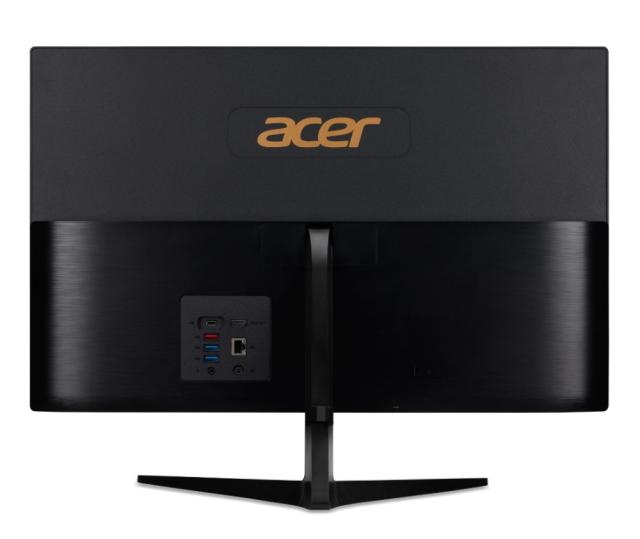 Компютър All in One Acer Aspire C24-1700 23.8" FHD, Intel Core i3-1215U (up to 4.40GHz, 10MB), 8GB DDR4, 256GB SSD, no DVD, Intel UHD Graphics, HDMI out, USB 3.2 gen 2, 2xUSB 3.2 gen 1, USB C, USB 2.0, RJ-45, WiFi AX & BT, Cam., KBD