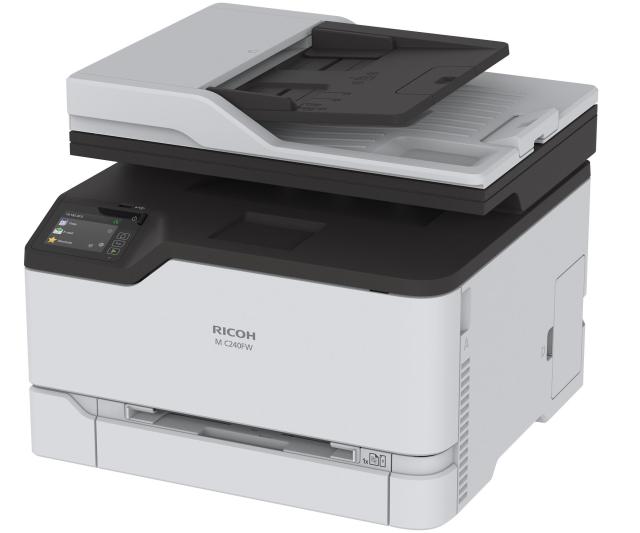 Многофункционално лазерно устройство RICOH M C240FW, А4, цветен принтер/копир/скенер/факс, 2400 x 600 dpi, 24 стр/мин, LAN, Wi-Fi, USB