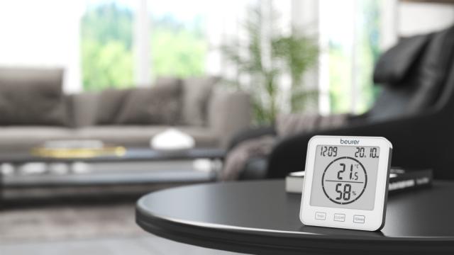 Хигрометър Beurer HM 22 thermo hygrometer; displays temperature, relative humidity, date and time; timer function; sensor buttons