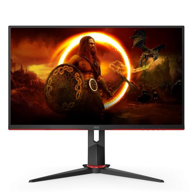 Монитор AOC 27G2SPU/BK, 27" IPS WLED, 1920x1080@165Hz, 4ms GtG, 1ms MPRT, 250cd/m2, 1000:1, DCR 80M:1, AdaptiveSync, FlickerFree, Low Blue Light, 2Wx2, Tilt, Height Adjust, Pivot, Swivel, D-SUB, 2xHDMI, DP, USB hub