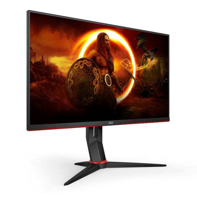 Монитор AOC 27G2SPU/BK, 27" IPS WLED, 1920x1080@165Hz, 4ms GtG, 1ms MPRT, 250cd/m2, 1000:1, DCR 80M:1, AdaptiveSync, FlickerFree, Low Blue Light, 2Wx2, Tilt, Height Adjust, Pivot, Swivel, D-SUB, 2xHDMI, DP, USB hub