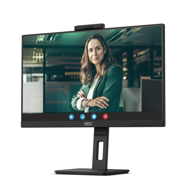 Монитор AOC Q27P3CW, 27" IPS WLED, 2560x1440@75Hz, 4ms GtG, 350cd/m2, 1000:1, DCR 20M:1, AdaptiveSync, FlickerFree, Low Blue Light, 5Wx2, Tilt, Height Adjust, Pivot, Swivel, 2xHDMI, DP, USB hub