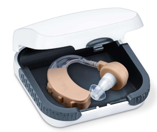 Слухов усилвател Beurer HA 20 hearing amplifier, Individual adjustment to the ear canal, Ergonomic fit behind the ear,3 attachments to individually adjust to the ear canalFrequency range: 200 to 5000 Hz, Maximum volume 128 dB,