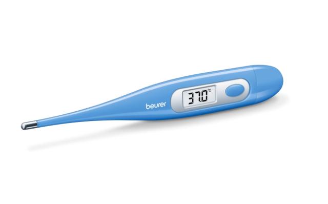 Термометър Beurer FT 09/1 clinical thermometer, Contact-measurement technology, Display in °C, Protective cap; Waterproof, blue
