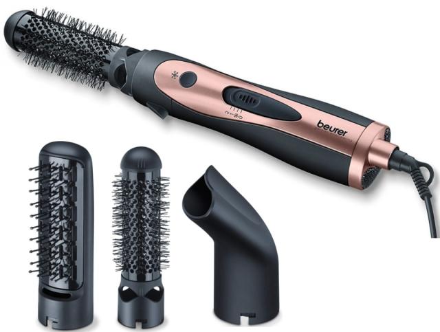 Електрическа четка за коса Beurer HT 50 Hot air brush, ionic function, caremic coating, 3 attachments-round brush,heated brush, concentarted nozzle, 2 heat settings