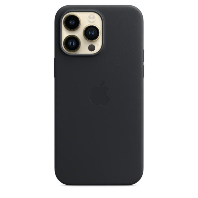 Калъф Apple iPhone 14 Pro Max Leather Case with MagSafe - Midnight