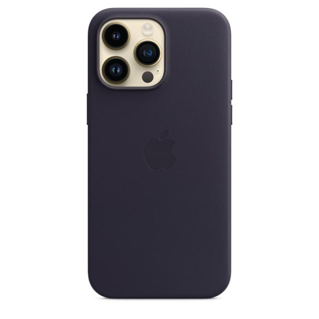 Калъф Apple iPhone 14 Pro Max Leather Case with MagSafe - Ink
