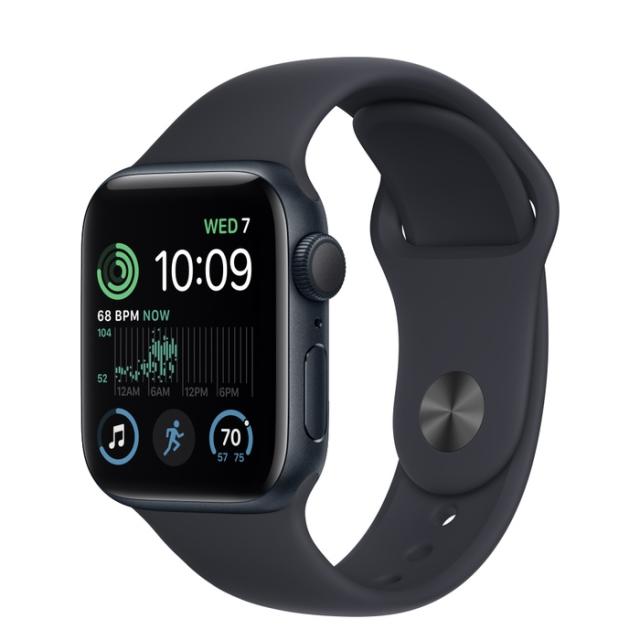 Часовник Apple Watch SE2 GPS 40mm Midnight Aluminium Case with Midnight Sport Band - Regular