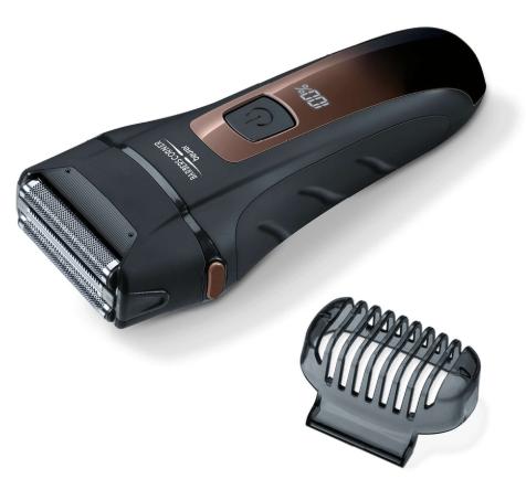 Машинка за бръснене Beurer HR 7000 foil shaver, triple-blade shaving system, extendable trimmer,LED display, Removable shaver head, Water-resistant, quick-charge function, 60 minutes shaving time