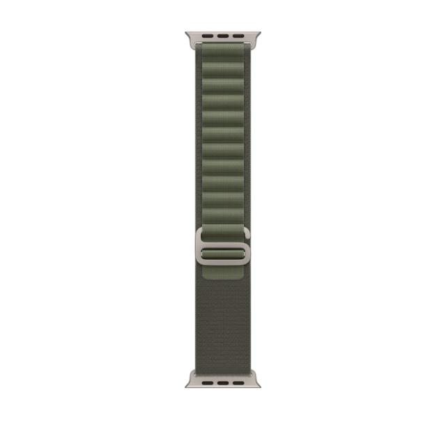 Часовник Apple Watch Ultra GPS + Cellular, 49mm Titanium Case with Green Alpine Loop - Medium