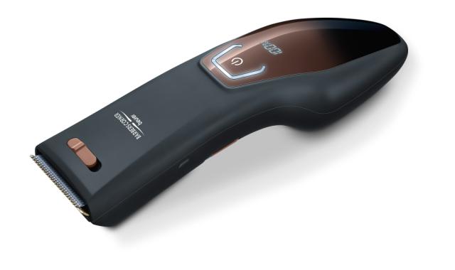 Машинка за подстригване Beurer HR 5000 hair clipper, 2 Attachments, Individually adjustable cutting lengths and 5-step precision adjustment, quick-charge function, LED display with battery display, travel lock display, charge display as well as oil i
