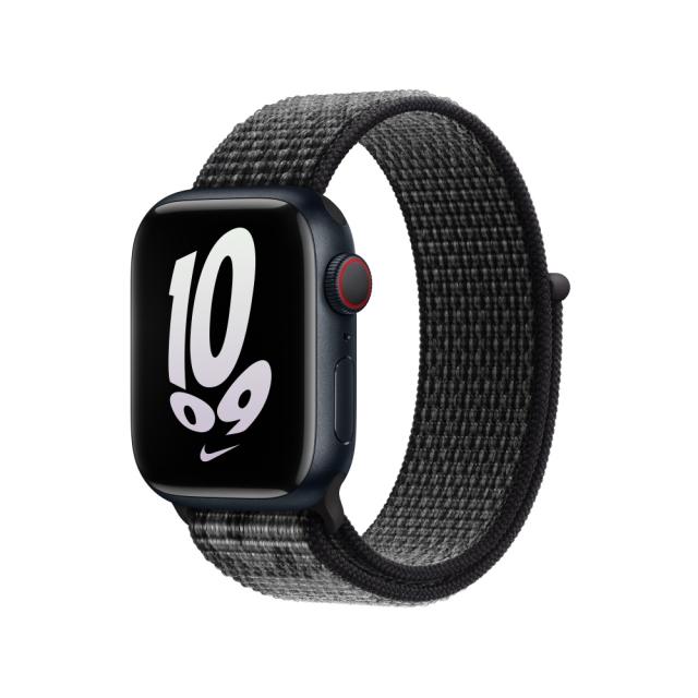 Каишка за часовник Apple Watch 41mm Black/Summit White Nike Sport Loop