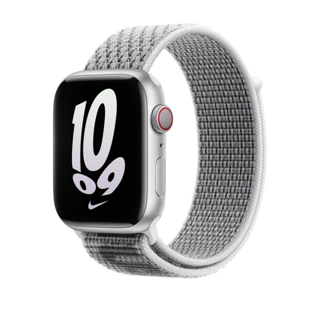 Каишка за часовник Apple Watch 45mm Summit White/Black Nike Sport Loop