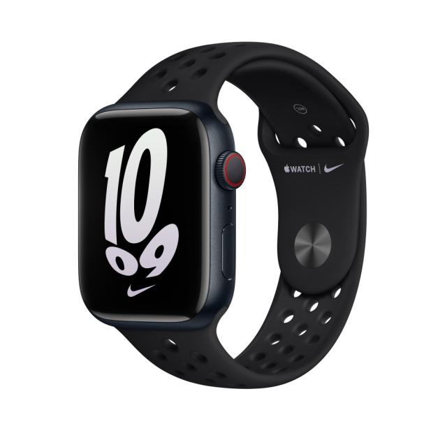 Каишка за часовник Apple Watch 45mm Black/Black Nike Sport Band
