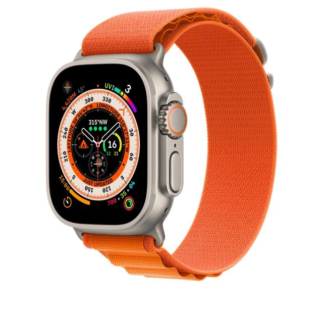 Каишка за часовник Apple Watch 49mm Orange Alpine Loop - Large