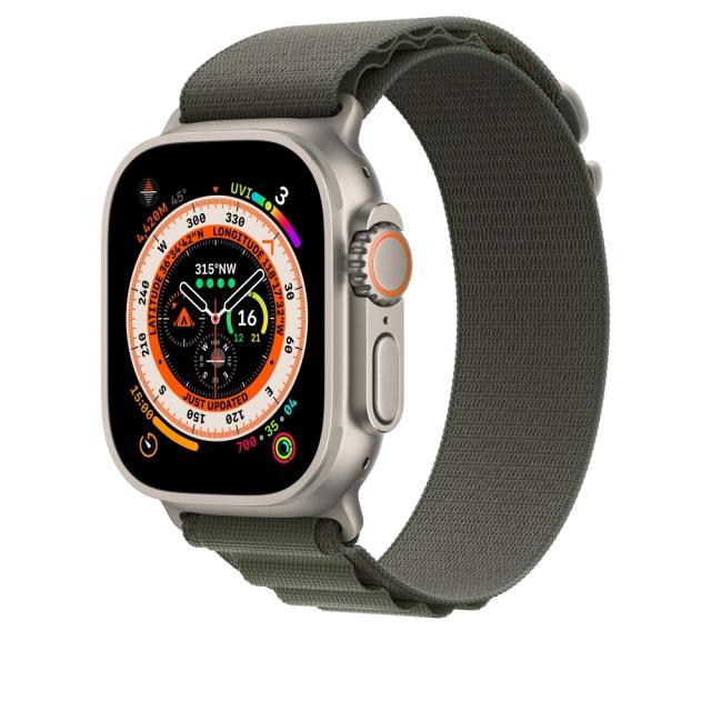 Каишка за часовник Apple Watch 49mm Green Alpine Loop - Small