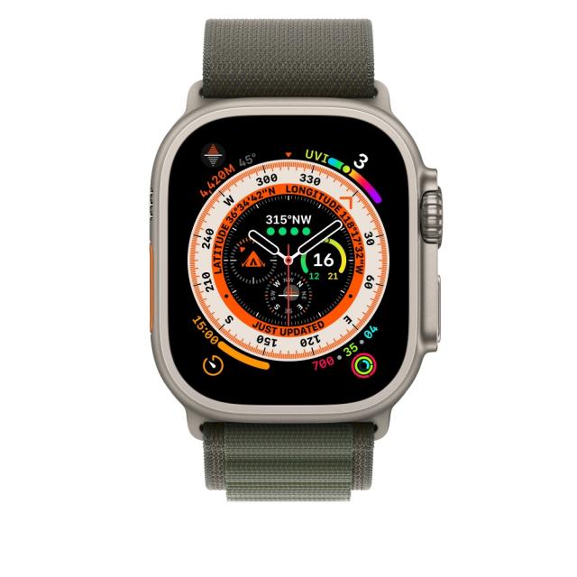 Каишка за часовник Apple Watch 49mm Green Alpine Loop - Small