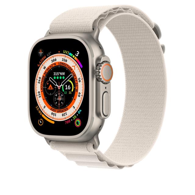 Каишка за часовник Apple Watch 49mm Starlight Alpine Loop - Medium