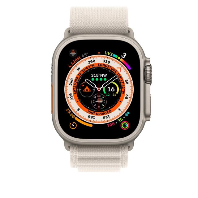 Каишка за часовник Apple Watch 49mm Starlight Alpine Loop - Large