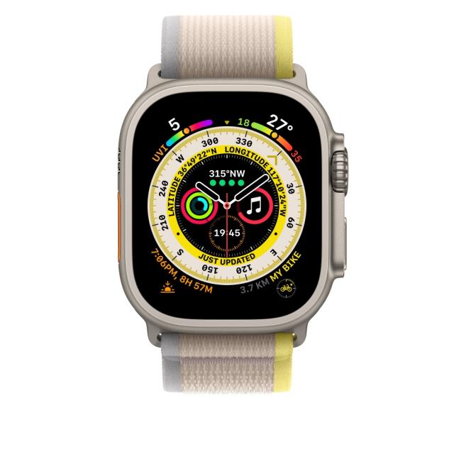 Каишка за часовник Apple Watch 49mm Yellow/Beige Trail Loop - M/L