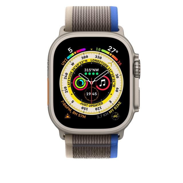 Каишка за часовник Apple Watch 49mm Blue/Gray Trail Loop - M/L