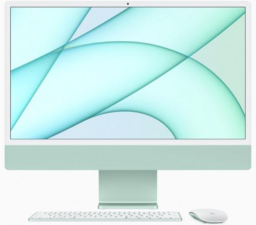 Настолен компютър - всичко в едно Apple 24-inch iMac with Retina 4.5K display: Apple M1 chip with 8-core CPU and 8-core GPU, 256GB - Green