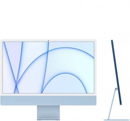 Настолен компютър - всичко в едно Apple 24-inch iMac with Retina 4.5K display: Apple M1 chip with 8-core CPU and 8-core GPU, 512GB - Blue
