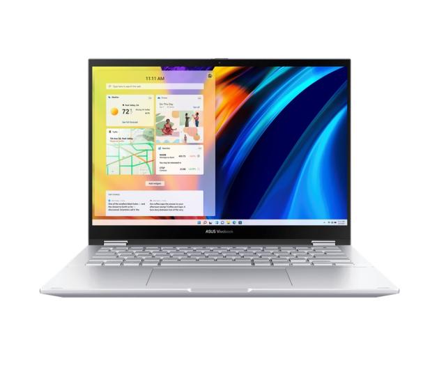 Лаптоп Asus Vivobook S Flip OLED TN3402QA-OLED-KN721W,AMD Ryzen 7 5800H (3.2GHz up to 4.4GHz, 16MB), 14.0" (35.56 cm) OLED ,WQ+ BEND GL 400NITS(HDR) , DDR4 16GB( 8 ON BD.),512GB PCIEG3 SSD, Windows 11