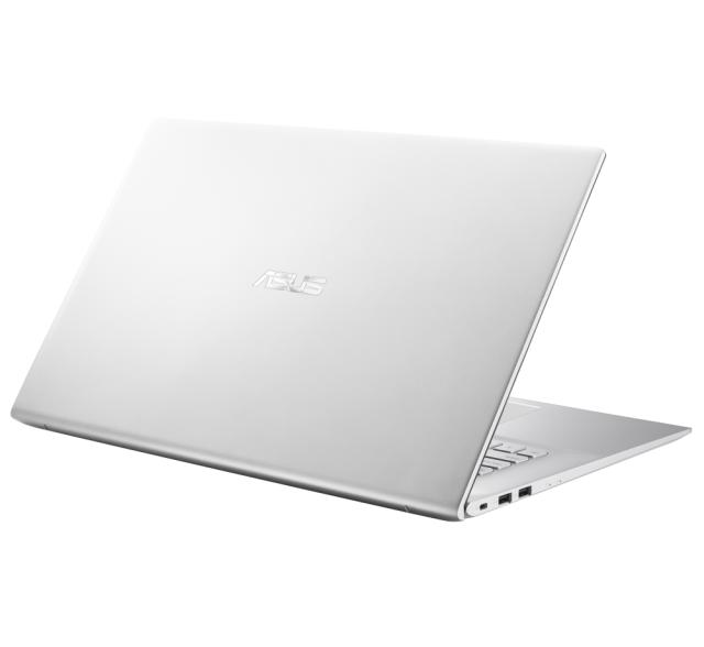 Лаптоп Asus VivoBook 17 X712EA-AU511W, Intel Core i5-1135G7 Processor 2.4 GHz (8M Cache, up to 4.2 GHz, 4 cores), 17.3`` FHD+(1920x1080), DDR4 8GB(ON BD.),512G PCIEG3 SSD, Windows 11,Transparent Silver