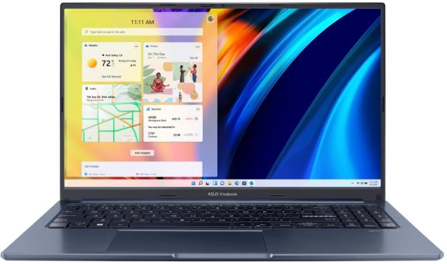Лаптоп Asus Vivobook 15X OLED M1503IA-OLED-L521W, AMD Ryzen 5 4600H 3.0 GHz(16M Cache, up to 4.0GHz) 15.6" OLED FHD (1920x1080)400nits,16GB DDR4 (8ON BD.),512G PCIEG3 SSD,AMD Radeon GraphicWindows 11, Kbd., Quiet Blue