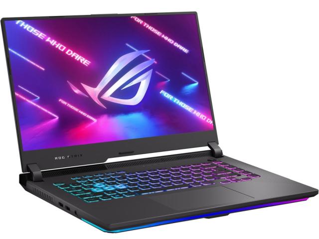 Лаптоп Asus ROG Strix G15 G513IC-HN039, AMD Ryzen 7 4800H (8-core/16-thread, 12MB Cache, 4.2 GHz max boost), 15.6" FHD (1920x1080)144Hz, 16GB DDR4-3200 (2*8), NVMe PCIe 1TB M.2 SSD, NVIDIA GeForce RTX 3050 4GB GDDR6, WiFi 6, RGB 4 zone Kbd, no OS, Ec