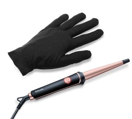 Маша Beurer HT 53 curling tongs, 13-25 mm, with conical heating element,Ceramic keratin coating,Incl. heat-resistant protective glove,200°,automatically Switches off after 30 minutes