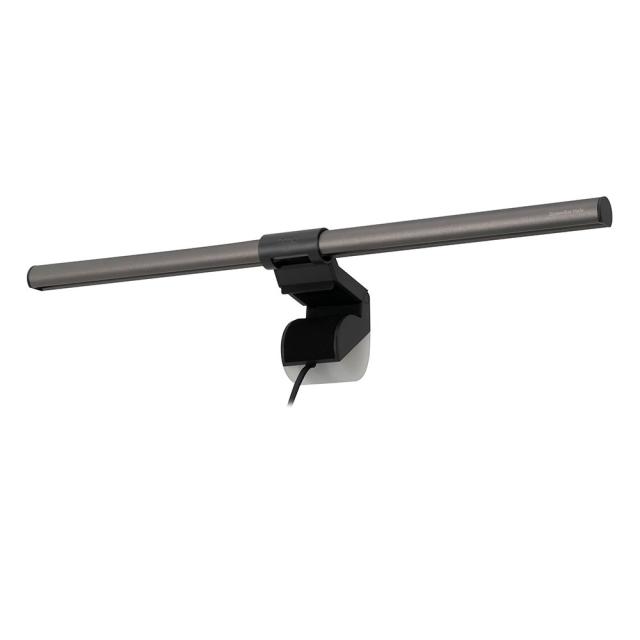 Дизайнерска лампа BenQ ScreenBar Halo Monitor Light ScreenBar e-Reading lamp Light Source Dual Color LED, Color Rendering Index>95, Center Illuminance 800lux (Height 45cm), Color Temp.2700K~6500K, Lighting Cover. (At 500 Lux) 60x40cm, USB Power, Alum