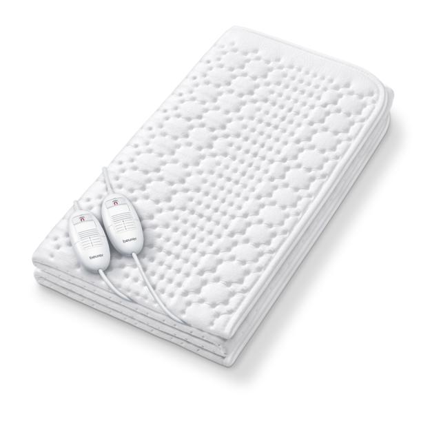 Термоподложка Beurer TS 26 XXL heated underblanket for double bed; Breathable; 2 controllers for 2 individual heat zones; 2 zones with 3 temperature settings each; Illuminated temperature settings; Removable switch; Washable on 30°; Oko-Tex 100; BSS;
