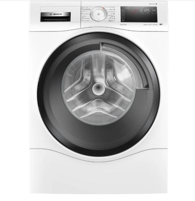 Пералня със сушилня Bosch WDU8H543EU, SER8 Washer-dryer 10/6kg, D/A, 1400rpm, 52/70/60dB(A), HC, DirectSelect Display, Aquastop, Interior light, Hybrid heating, waveDrum 70l, Iron Assist, W/W+D 50/74l 3:55/08:00h, chrome blackgray door