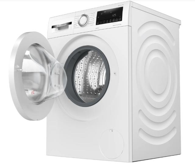 Пералня със сушилня Bosch WNA144V0BY, SER4 Washer-dryer 9/5kg, E/B, 1400rpm, 49/70/59dB(A), waveDrum 63l, W/W+D 46/74l 3:44/7:30h, Iron Assist, white-white door