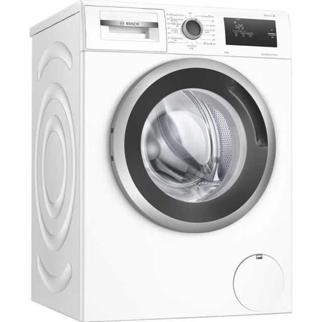 Пералня Bosch WAN24065BY, SER4 Washing machine 8kg, C, 1200rpm, 51/72dB(A), 4 options silver-blackgrey door