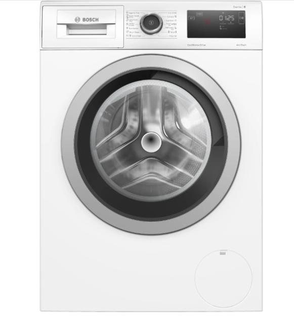 Пералня Bosch WAU28RH0BY, SER6 Washing machine 9kg, A, 1400rpm, 51/71dB(A), AntiStain 4, DirectSelect-Display, waveDrum, silver-black grey door