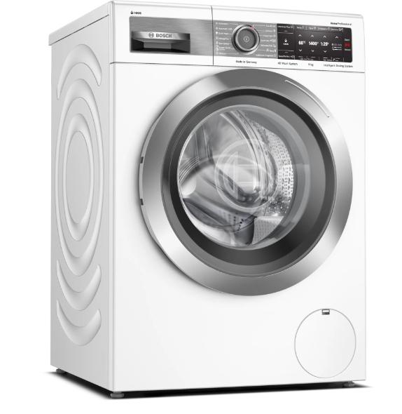 Пералня Bosch WAV28E00BY, Washing machine 9kg, HomeProfessional, A, 1400rpm, 49/70dB(A), i-DOS, 4D Wash, AntiStain Plus 16, TFT Display, AquaStop, Interior light, waveDrum 65l, chrome blackgrey door