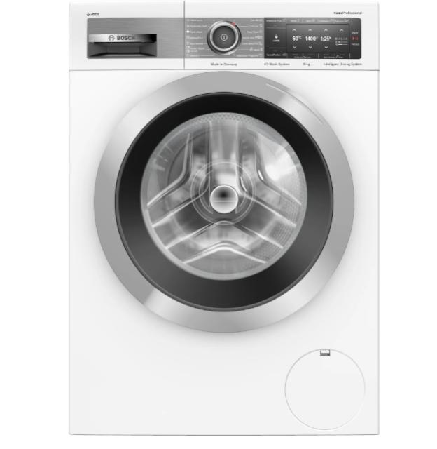 Пералня Bosch WAV28E00BY, Washing machine 9kg, HomeProfessional, A, 1400rpm, 49/70dB(A), i-DOS, 4D Wash, AntiStain Plus 16, TFT Display, AquaStop, Interior light, waveDrum 65l, chrome blackgrey door